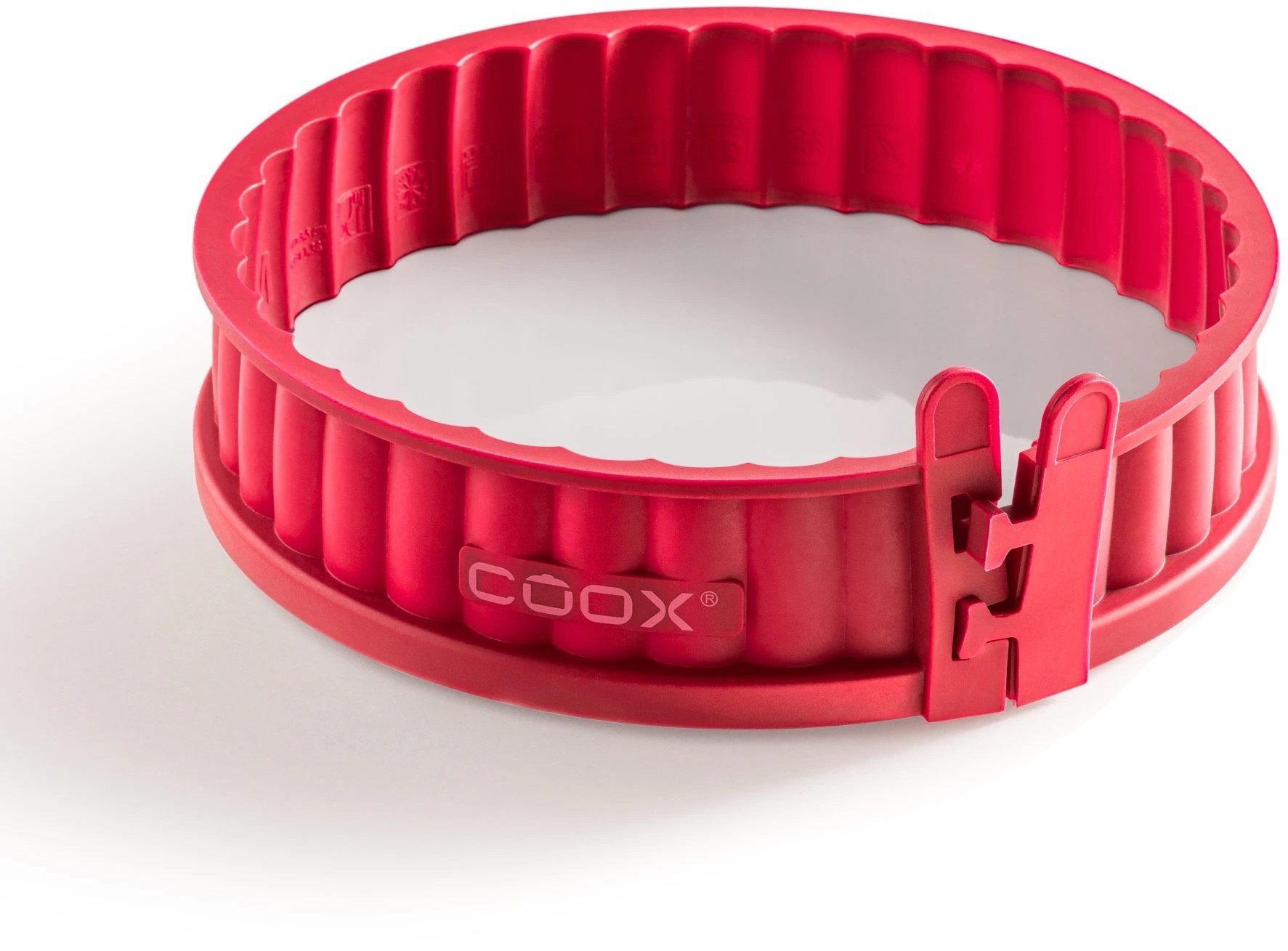 COOX Forma Quiche s porcelánovou základnou průměr 18 cm, červená