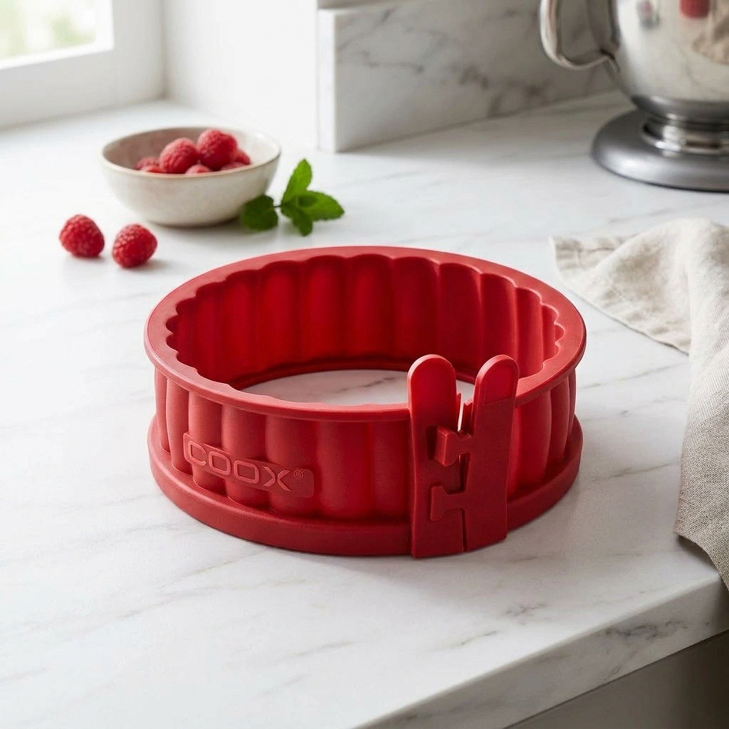 COOX Forma Quiche s porcelánovou základnou průměr 12 cm, červená