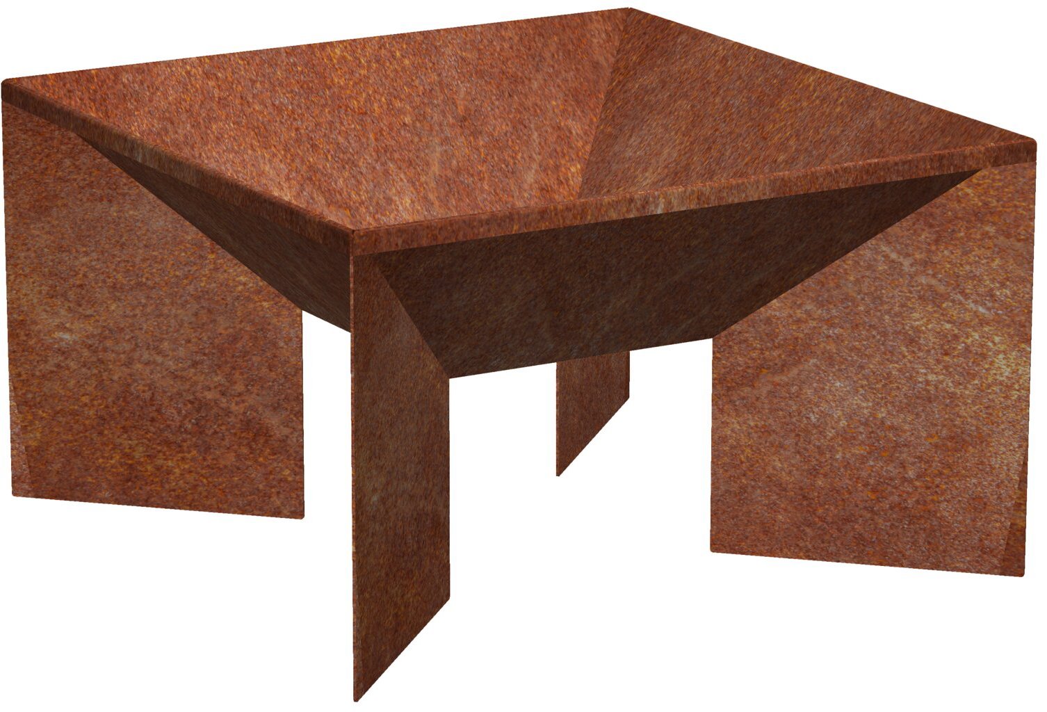 CORGARDEN Fokus Zahradní ohniště 50 × 50 × 30 cm, corten