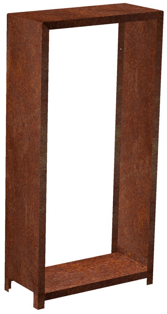 Corgarden Stora Zahradní dřevník 180 × 90 × 40 cm, corten