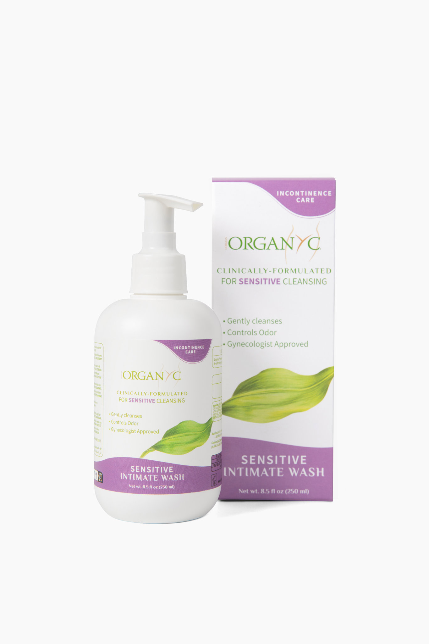 Organyc Bio sprchový gel pro citlivou pokožku a intimní hygienu při inkontinenci 250 ml