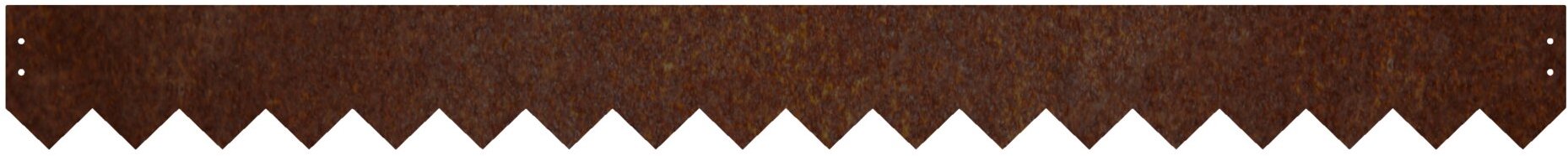 CORGARDEN Modo Zahradní obrubník 142 × 14 cm, corten