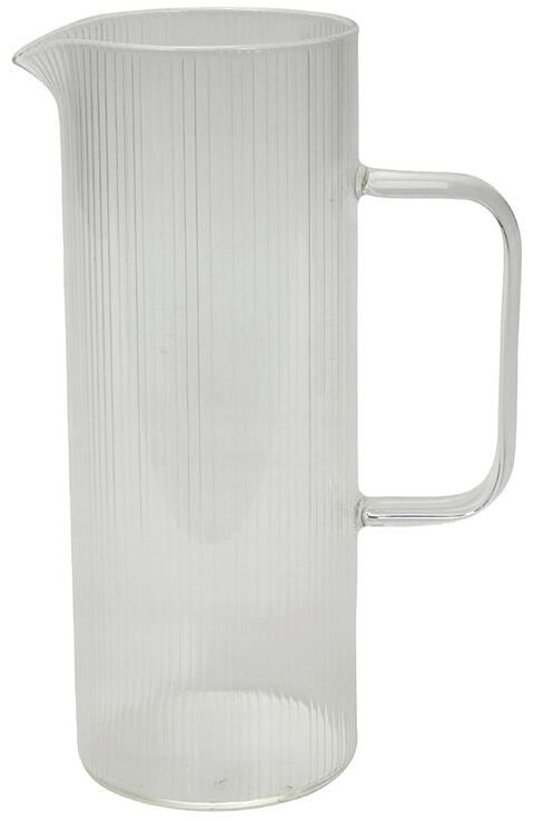 Gastro Skleněný džbán s rýhovaným povrchem, 1,2 l, výška 208 mm, průměr 80 mm