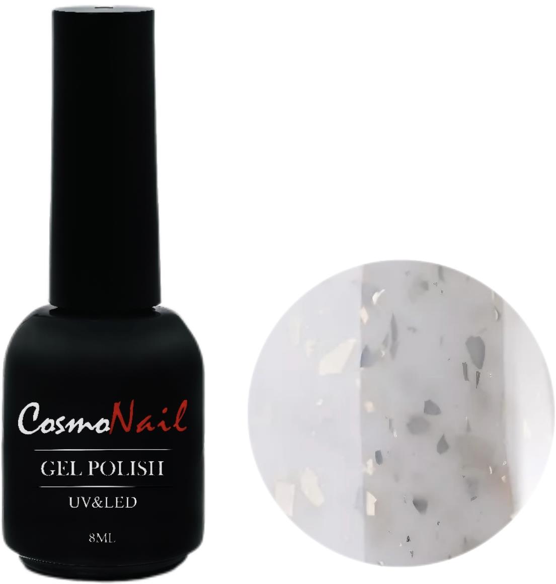 Cosmonail gel polish Milky flakes 04, 8 ml