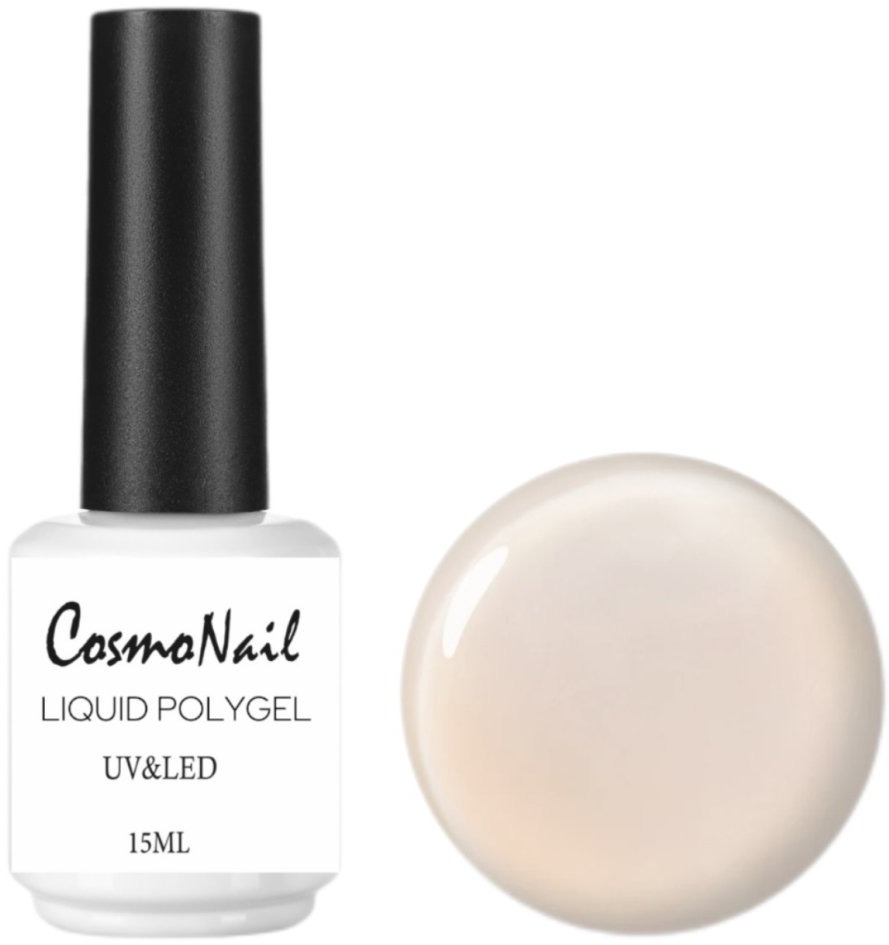 CosmoNail Liquid Polygel Silky Nude 8, 15 ml