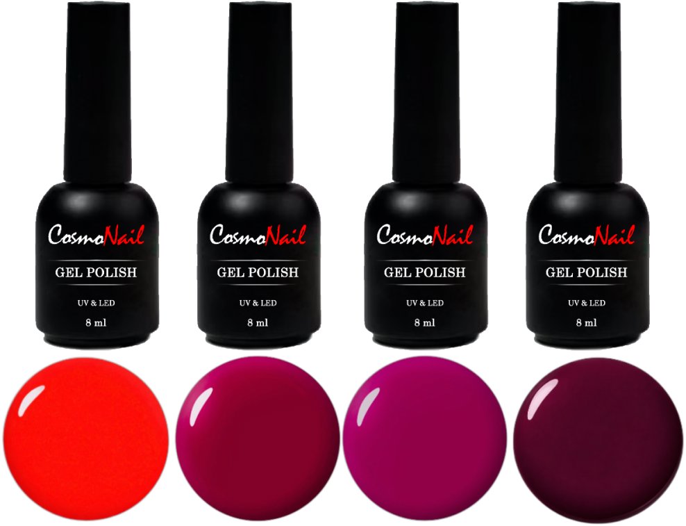 COSMONAIL Sada gel lak Red Passion