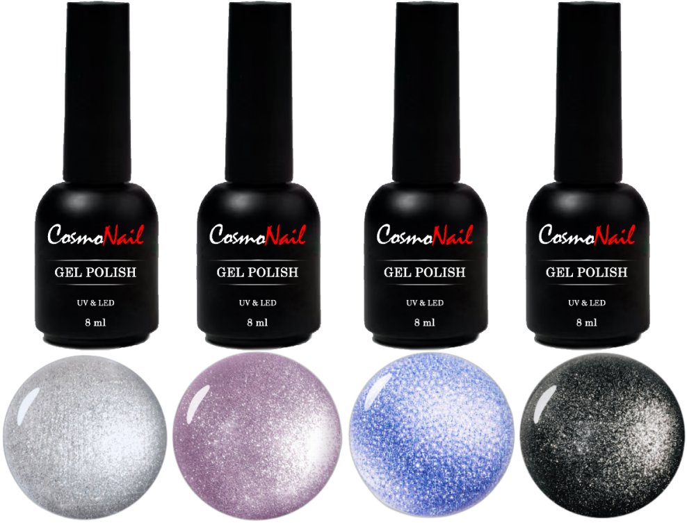 COSMONAIL Sada gel lak Flashing disco