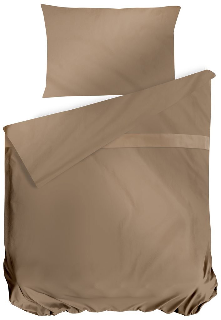 Cottonbox Cotonbox saténové povlečení Satin Beige 140 × 220 / 70 × 90 cm