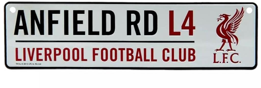 Liverpool FC: Anfield RD - cedule na zeď