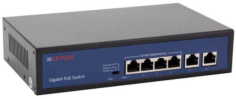 CP Plus CP-DNW-GPU4G2-48-V3 čtyřportový PoE switch