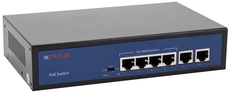 CP Plus CP-DNW-HPU4H2-48-V2 čtyřportový PoE switch