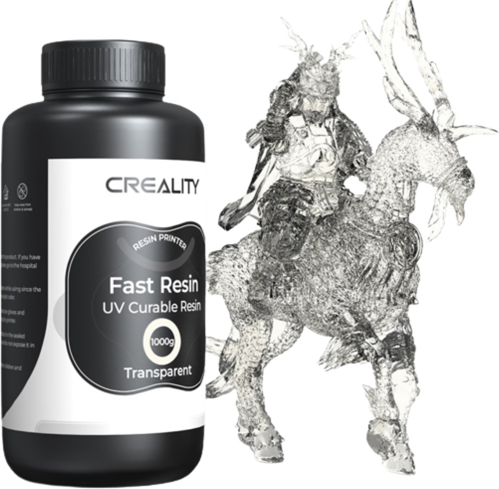 Creality Quick resin clear color 1KG black plastic bottle