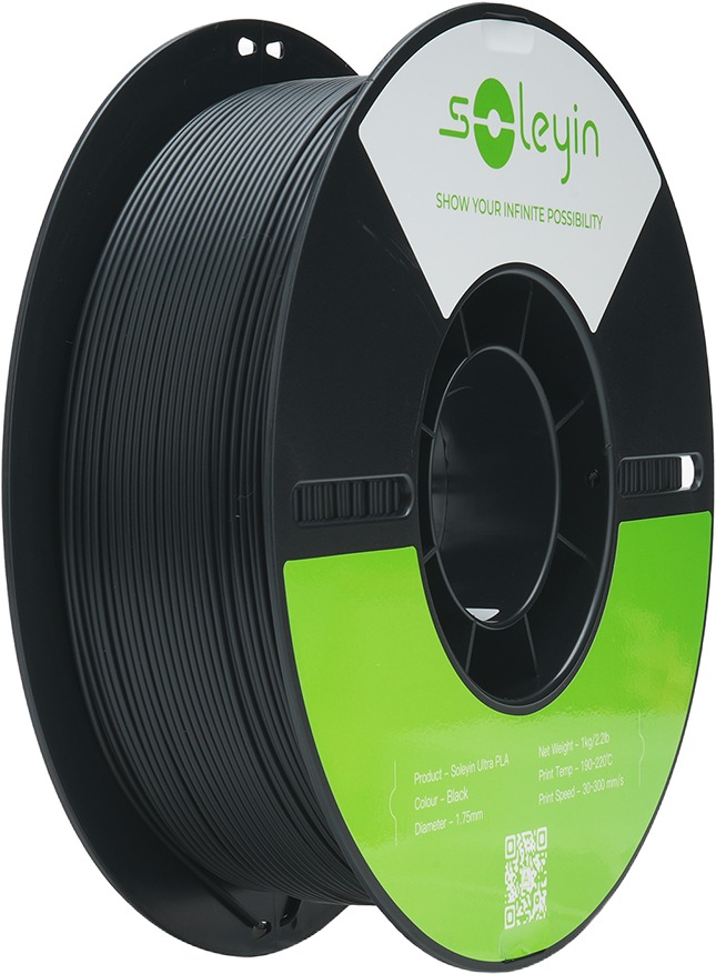 Creality Soleyin Ultra PLA 1kg black - vysoce kvalitní filament pro 3D tisk