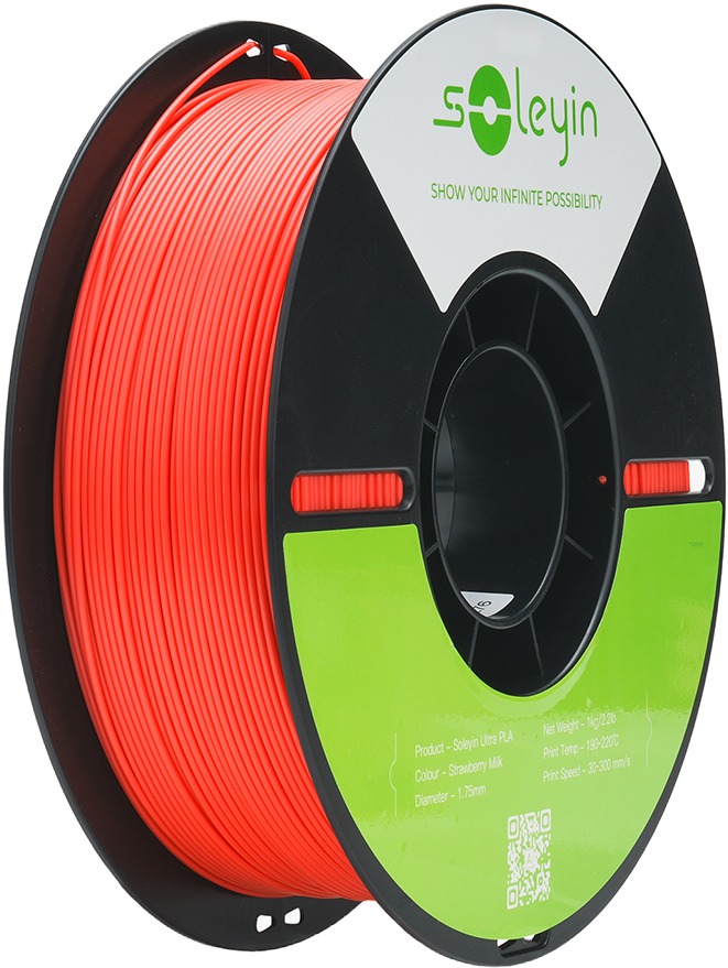 Creality Soleyin Ultra PLA 1kg Strawberry Milk - vysoce kvalitní 3D tisková filament