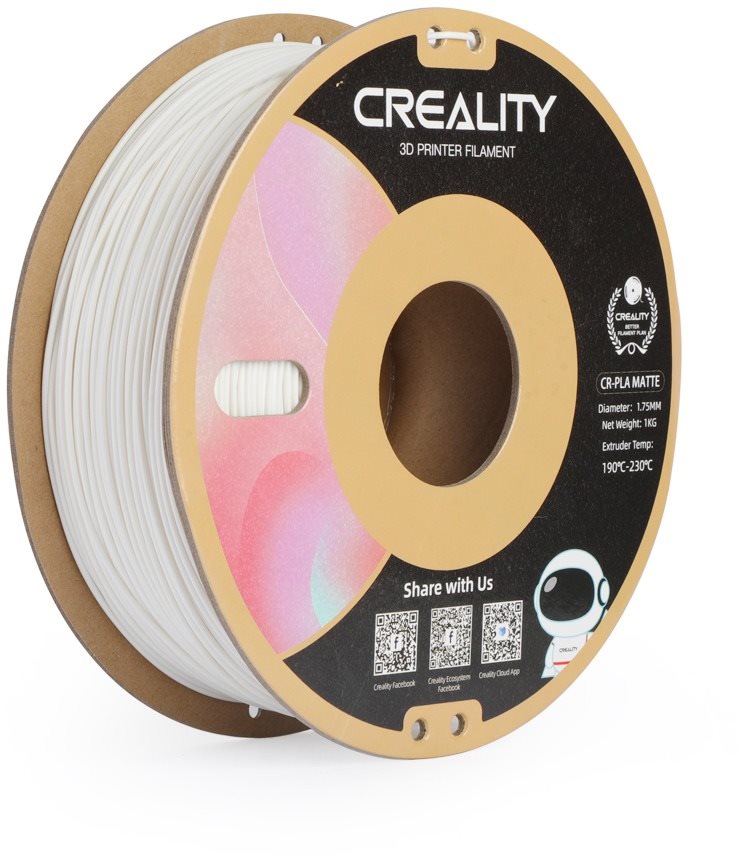 Creality CR-PLA 1kg Matte Gypsum white - 3D tisková filament