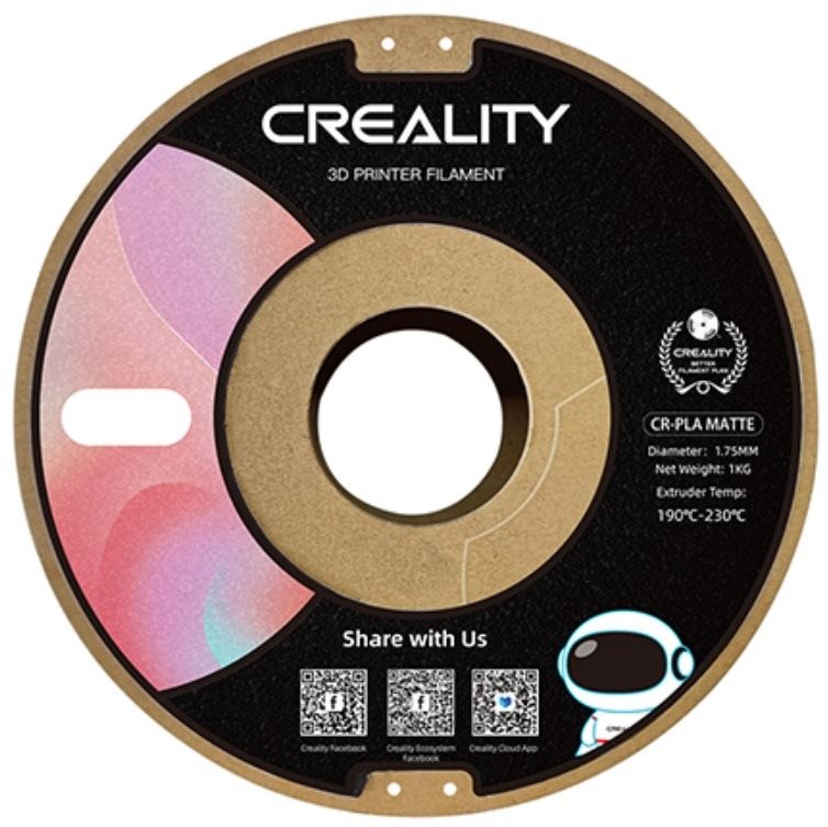 Creality CR-PLA 1kg Matte Black - 3D tisková filament