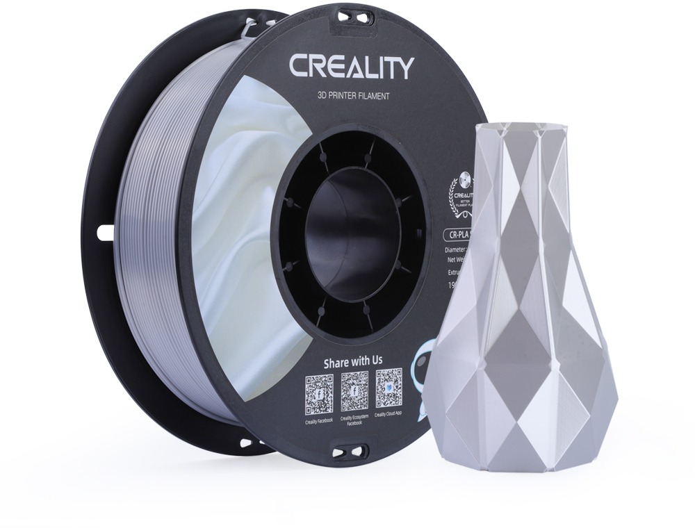 Creality CR-Silk 1kg Silver - kvalitní 3D tiskový filament