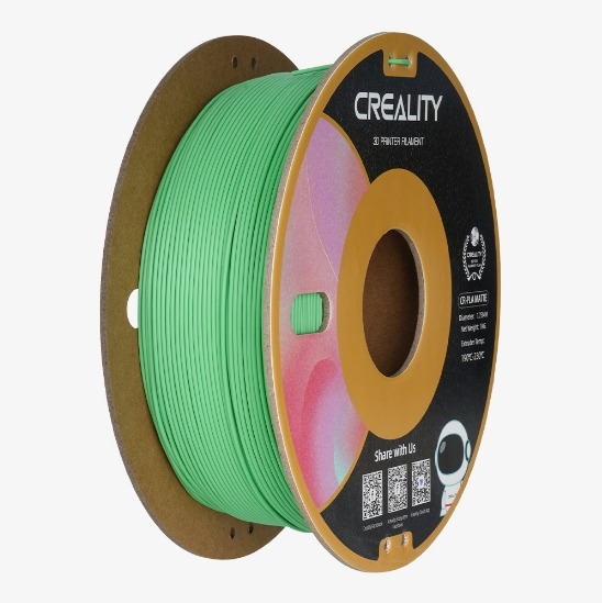 Creality CR-PLA Matte Green avocado - výjimečné 3D tiskové filament vyrobené z přírodního materiálu