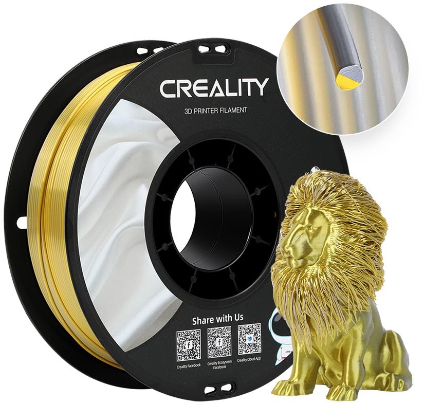 Creality CR-Silk 1kg Gold-silver filament pro 3D tisk