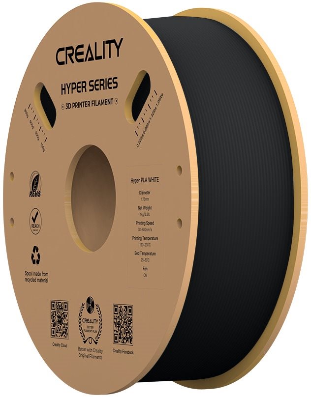 Creality Hyper PLA 1kg Black - vysoce kvalitní filament pro 3D tisk