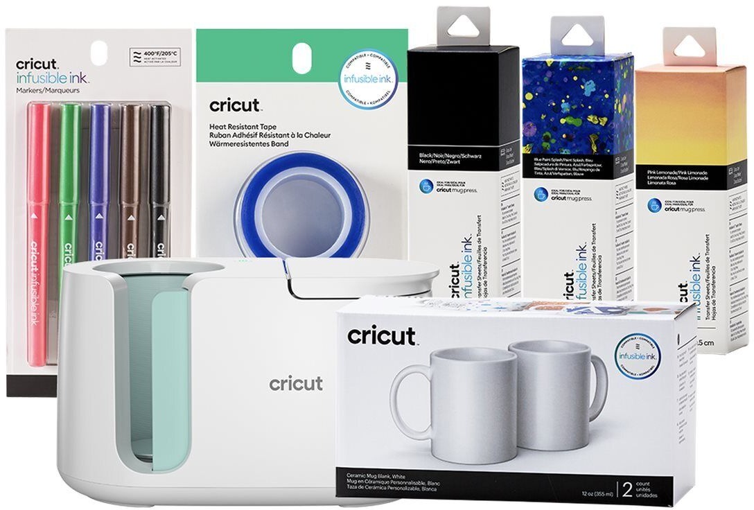 Cricut Mug Press Starter Bundle - zařízení pro tisk na hrnky