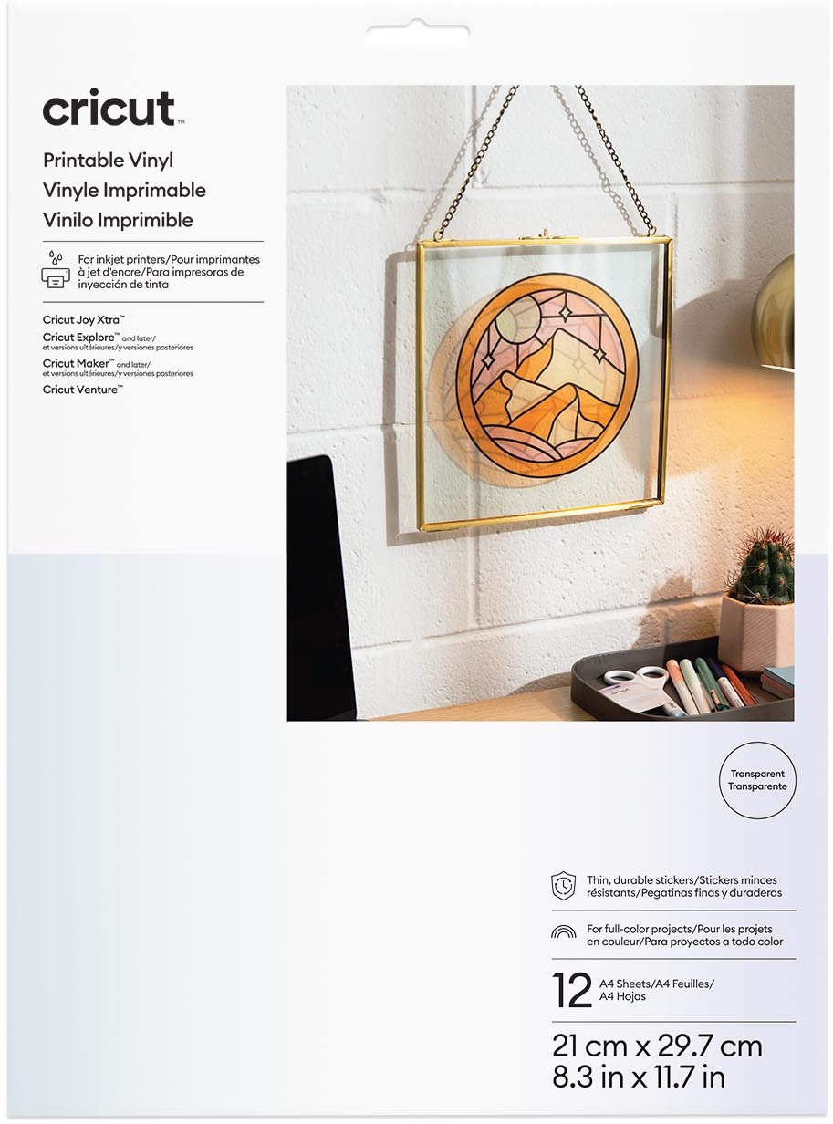 Cricut Printable Vinyl A4 - 12 listů (Transparent)