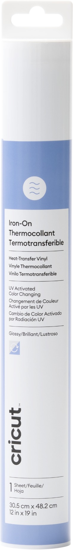 Iron-On UV color change 30x48cm (Pastel Blue)