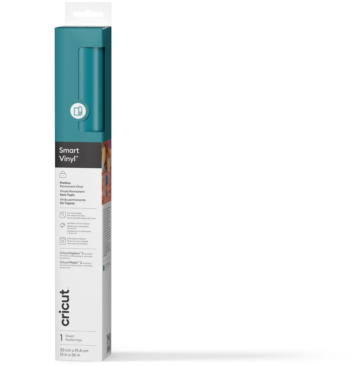 Smart Vinyl Permanent 33x91cm 1 sheet (Aqua)