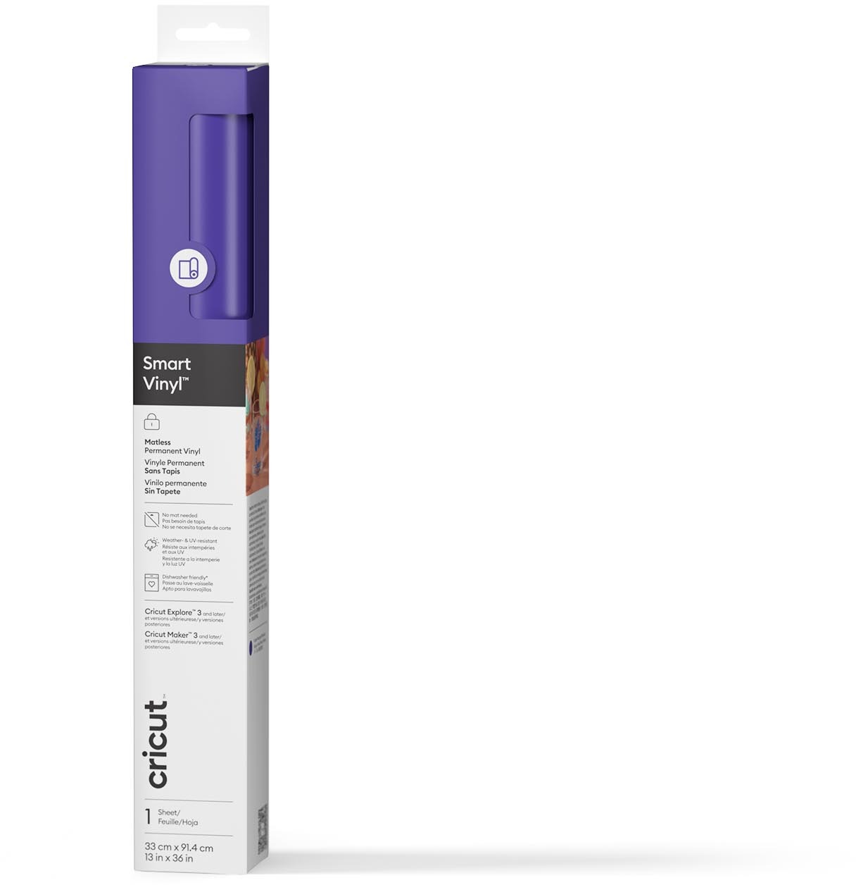 Cricut Smart Vinyl Permanent 33x91cm 1 sheet (Purple)