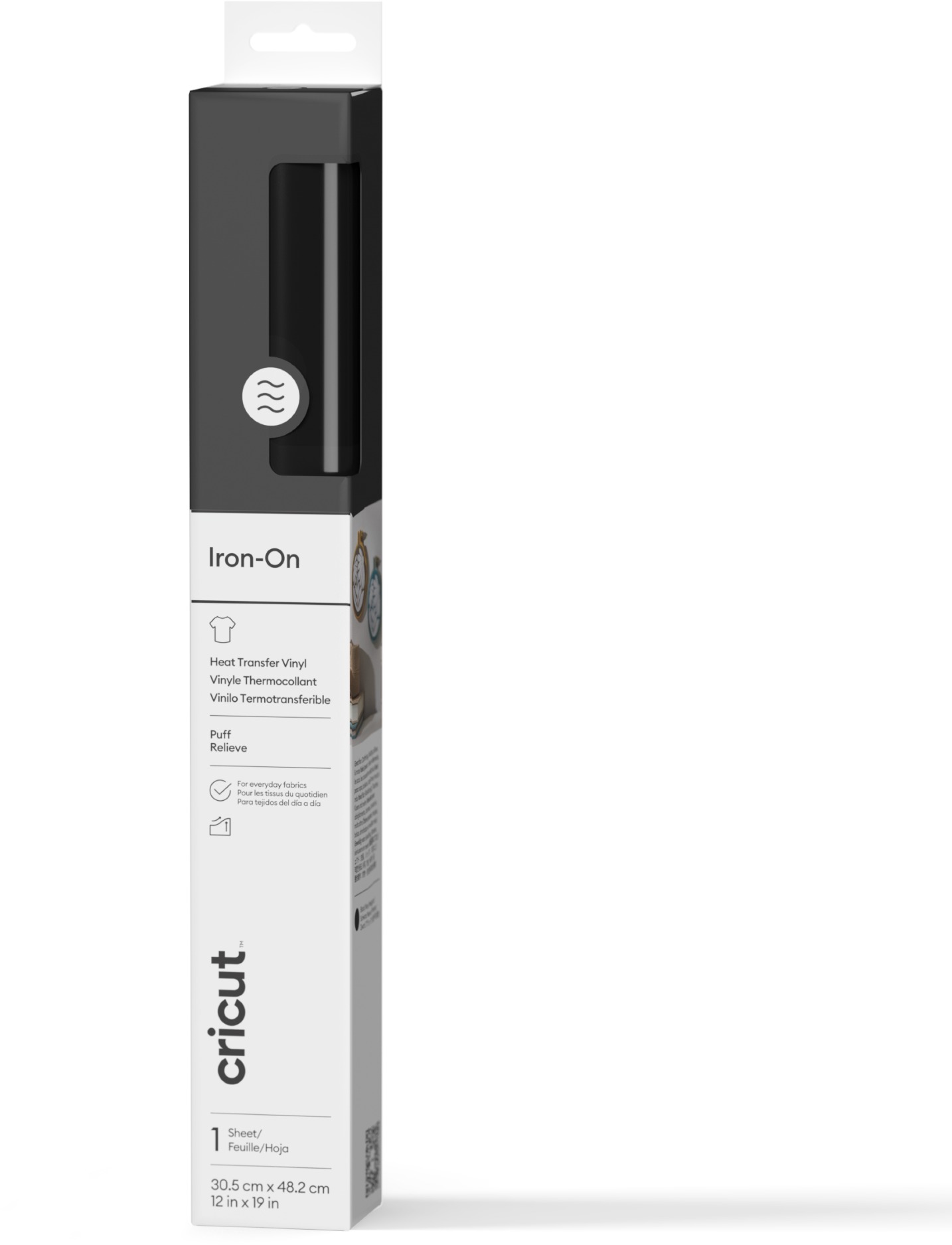 Cricut Puff Iron-On BLACK 30x48cm