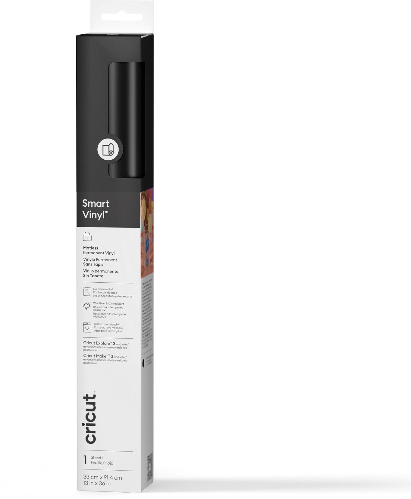 Cricut Smart Vinyl Permanent 33x91cm 1 sheet (Black)