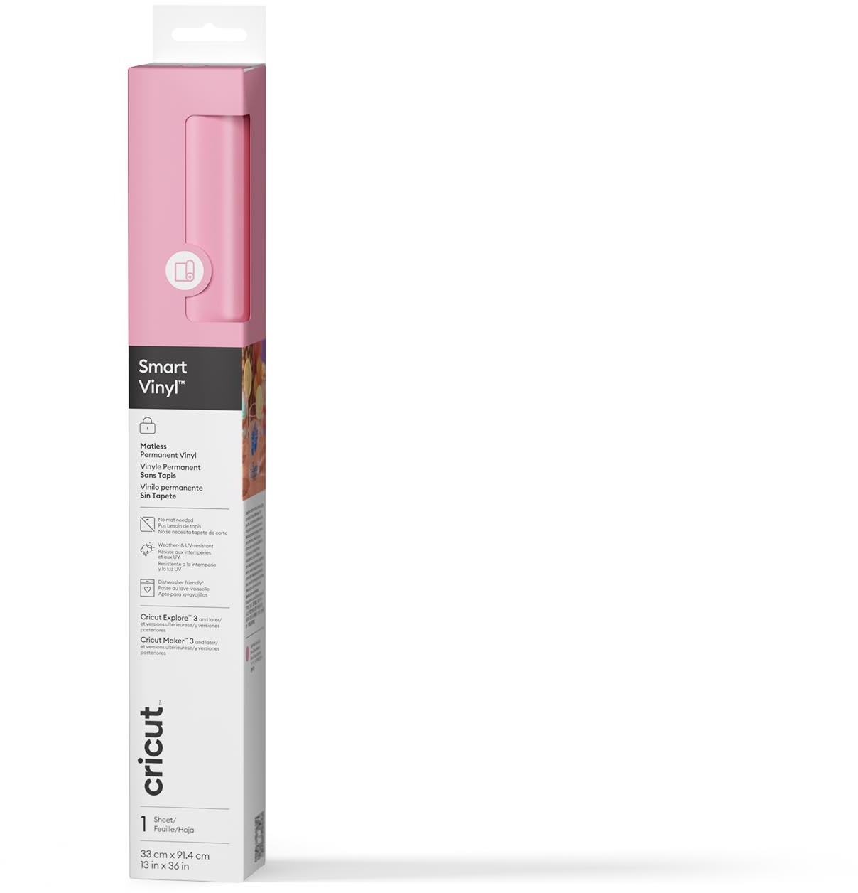 Cricut Smart Vinyl Permanent 33x91cm 1 sheet (Light Pink)