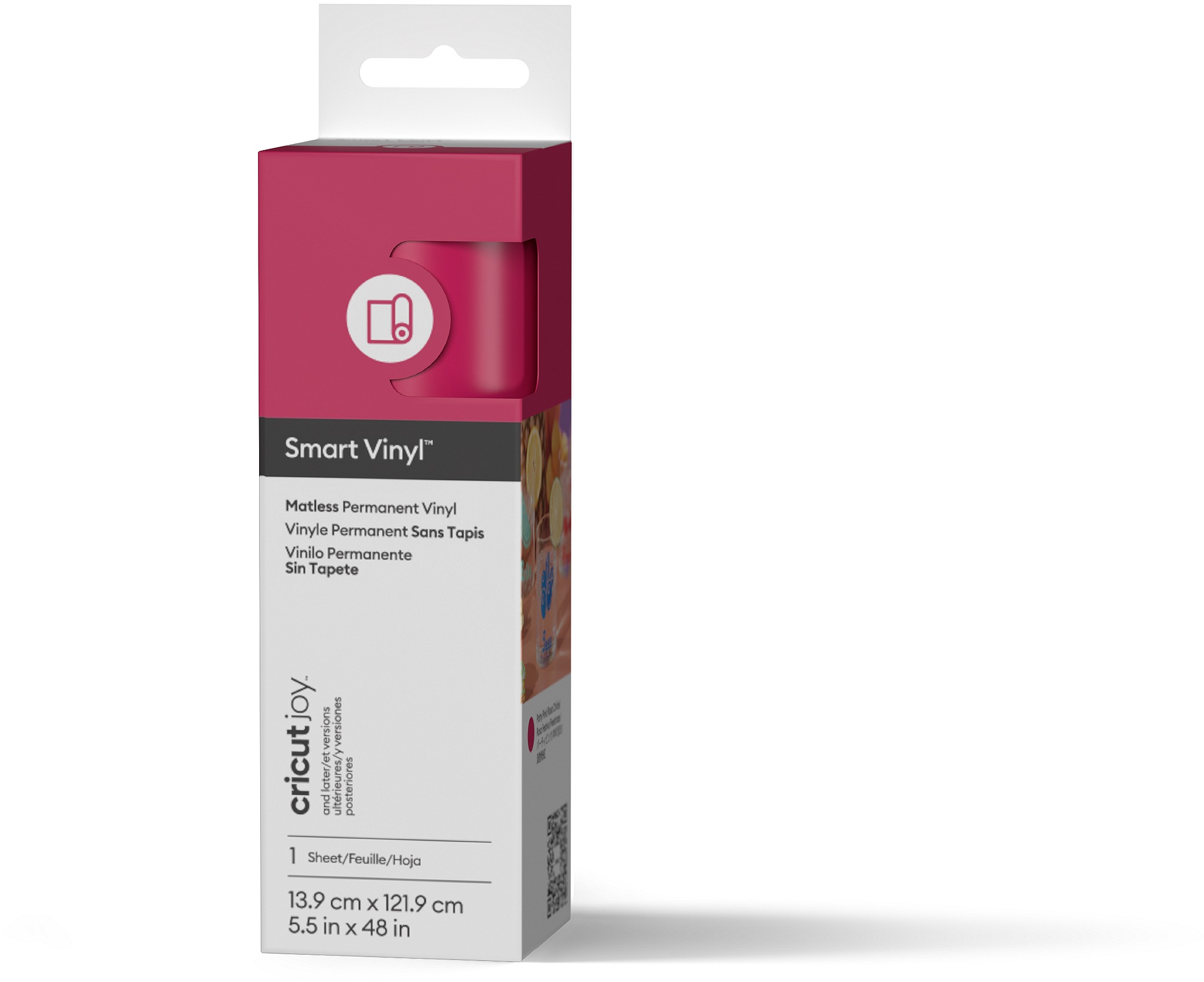 Cricut Smart Vinyl Permanent Joy 14x122cm 1 sheet (Mat Party Pink)