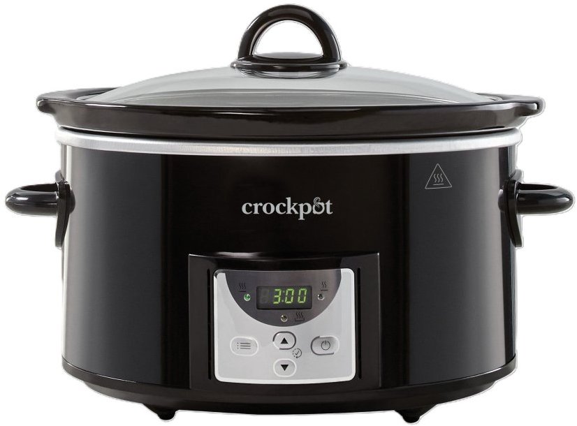 CrockPot Pomalý hrnec s časovačem 3,5 l, černý