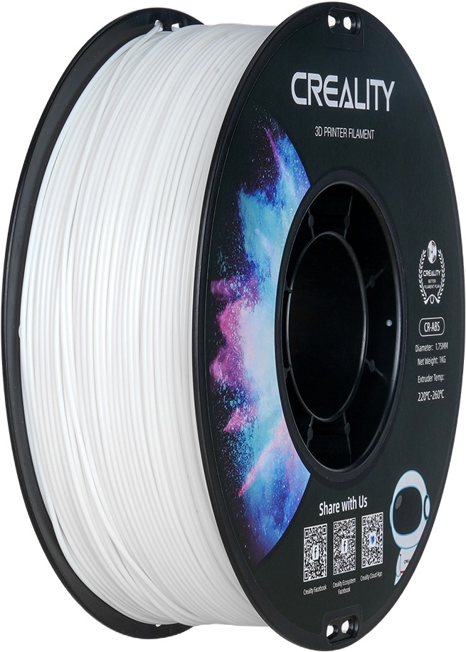 Creality ABS 1kg White - kvalitní 3D tiskový materiál pro 3D tiskárny