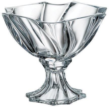 Crystalite Bohemia mísa na noze Neptune 255mm