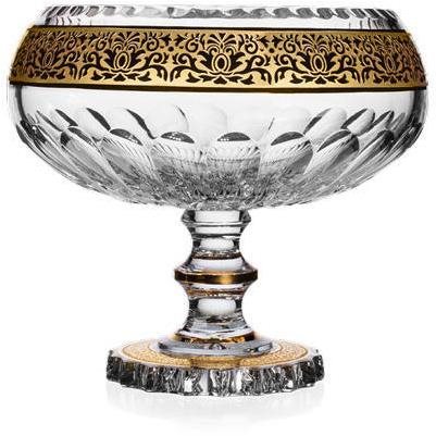 Bohemia Crystal Ručně broušená mísa na noze Romantic 205mm
