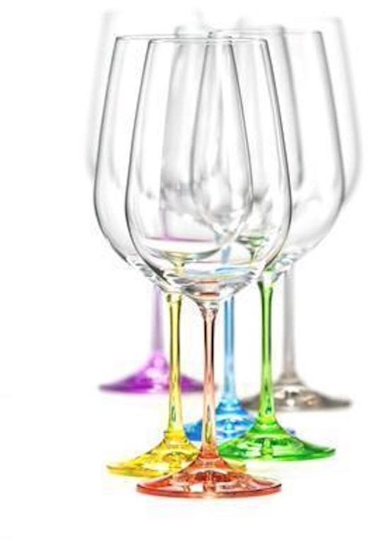 Crystalex Sada sklenic na červené víno 6 ks 550 ml RAINBOW