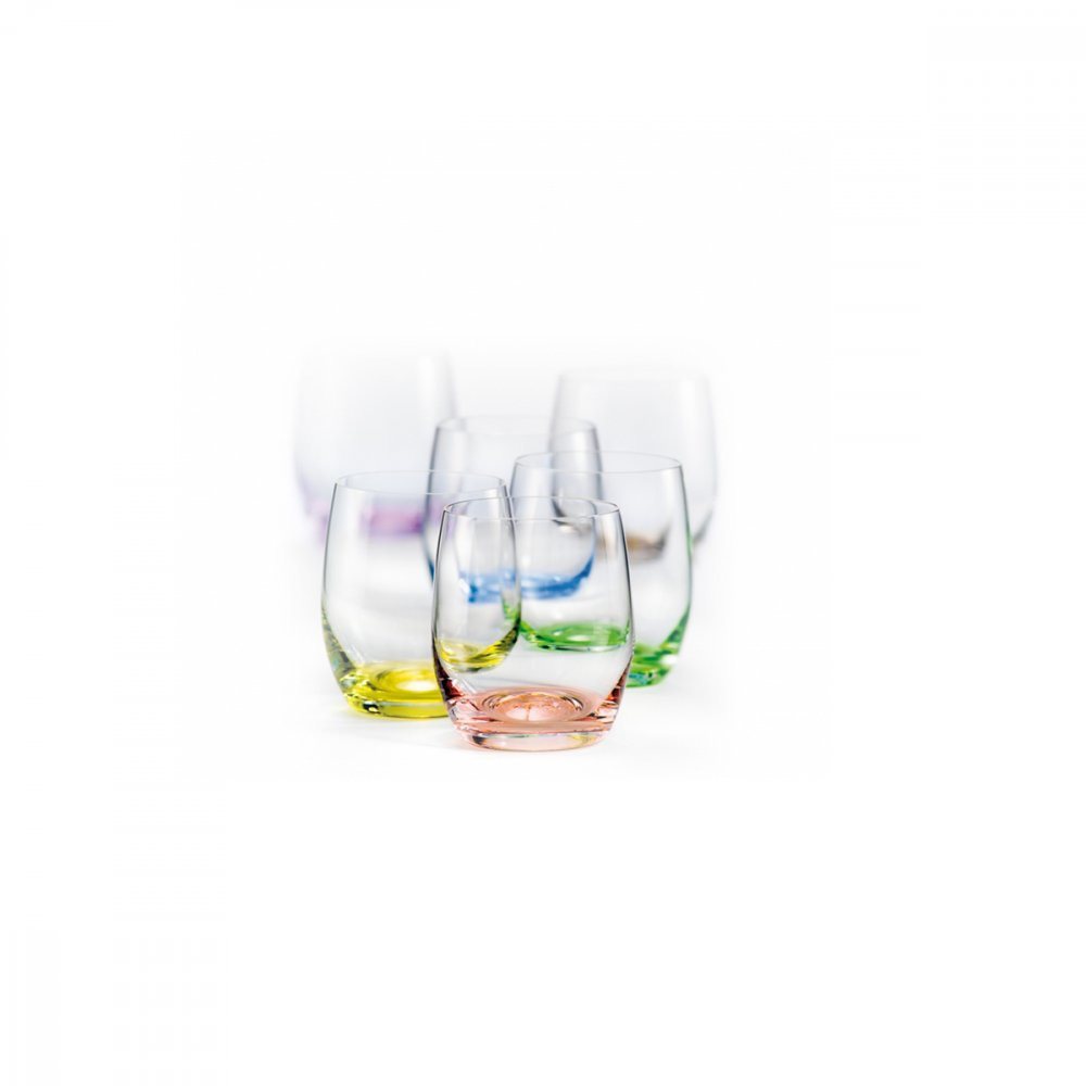 Crystalex Sada sklenic na pálenku 6 ks 60 ml RAINBOW