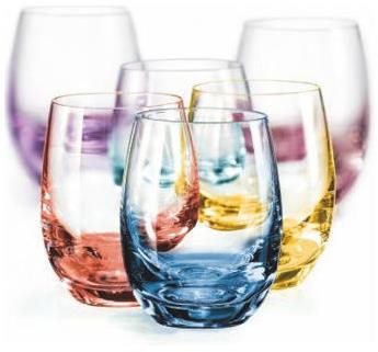 Bohemia Crystal Sada sklenic na pálenku 6 ks 60 ml SPECTRUM