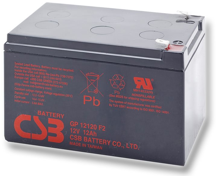 CSB GP12120 F2, 12V, 12Ah