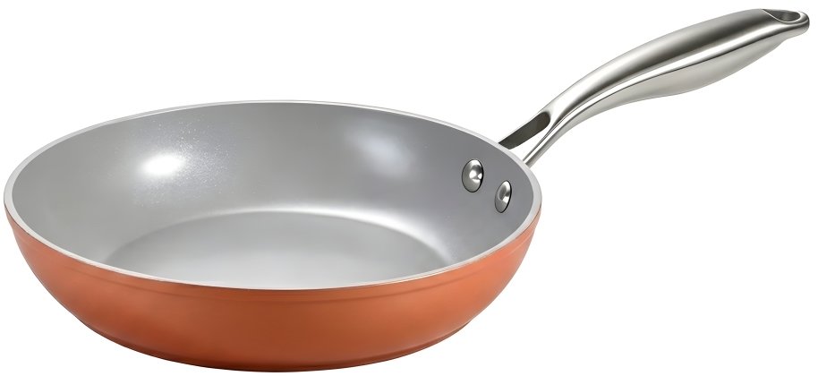 CS KOCHSYSTEME Pánev s keramickým povrchem Terra 24 cm oranžová