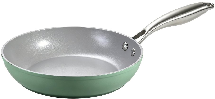 CS KOCHSYSTEME Pánev s keramickým povrchem Terra 24 cm zelená