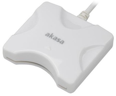 AKASA AK-CR-03WHV2 čtečka Smart karet (eObčanka), bílá