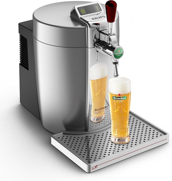 Krups BeerTender Výčepní zařízení na 5l sudy, chlazený pivní výčep, přenosný a kompaktní