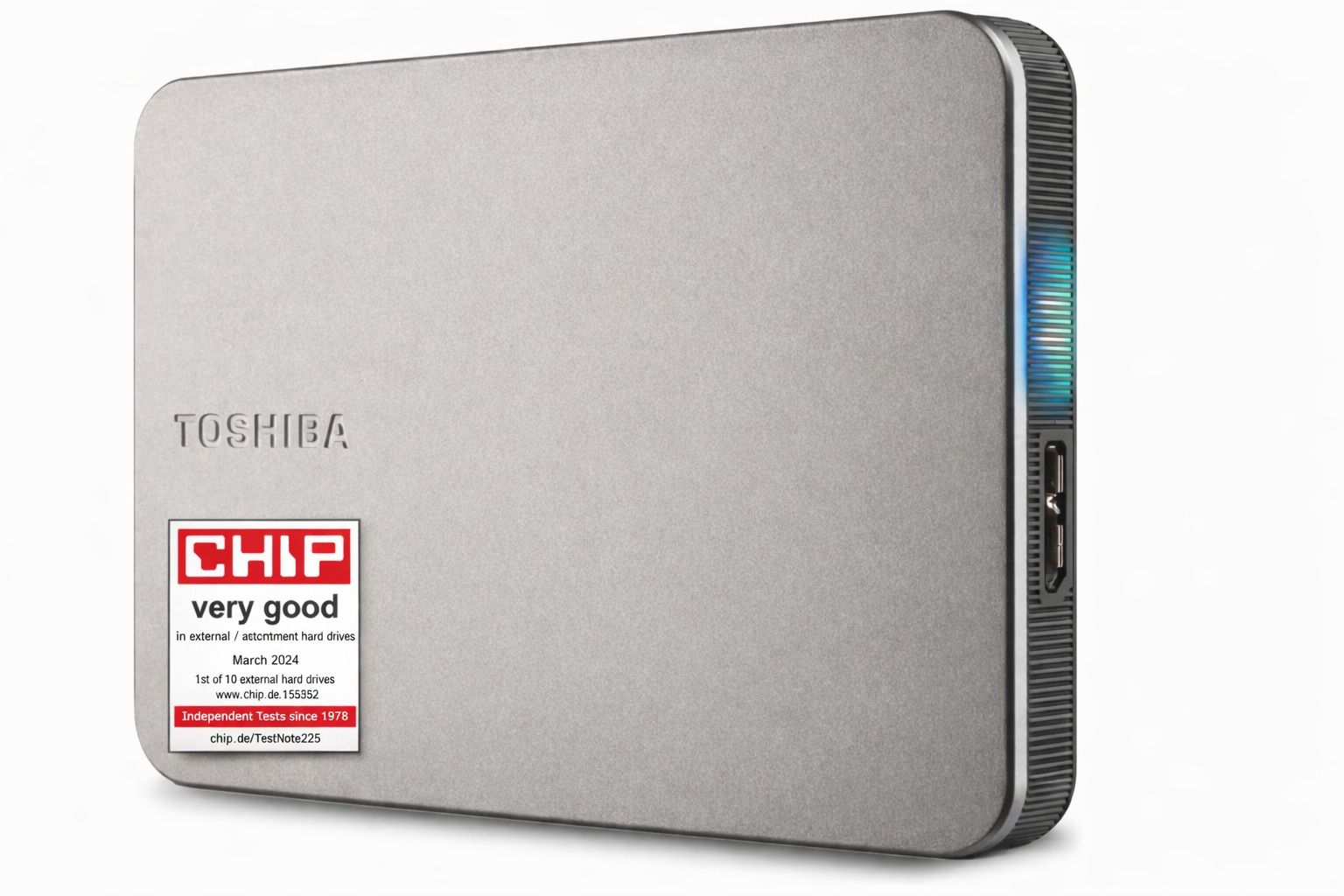 Toshiba Canvio Flex 4TB externí HDD 2.5" USB-C/USB-A, kompatibilní s Windows, Mac a mobil, stříbrný