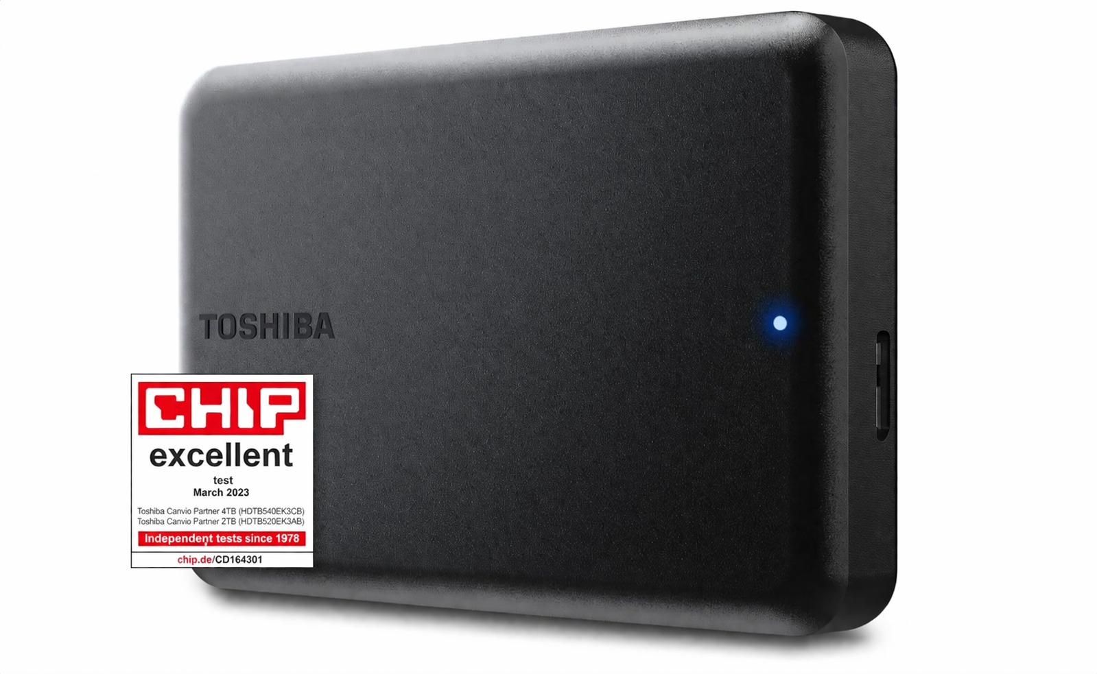 TOSHIBA Canvio Partner 4TB externí disk 2,5" USB 3.2 pro Mac, Windows, PS5, PS4 a Xbox