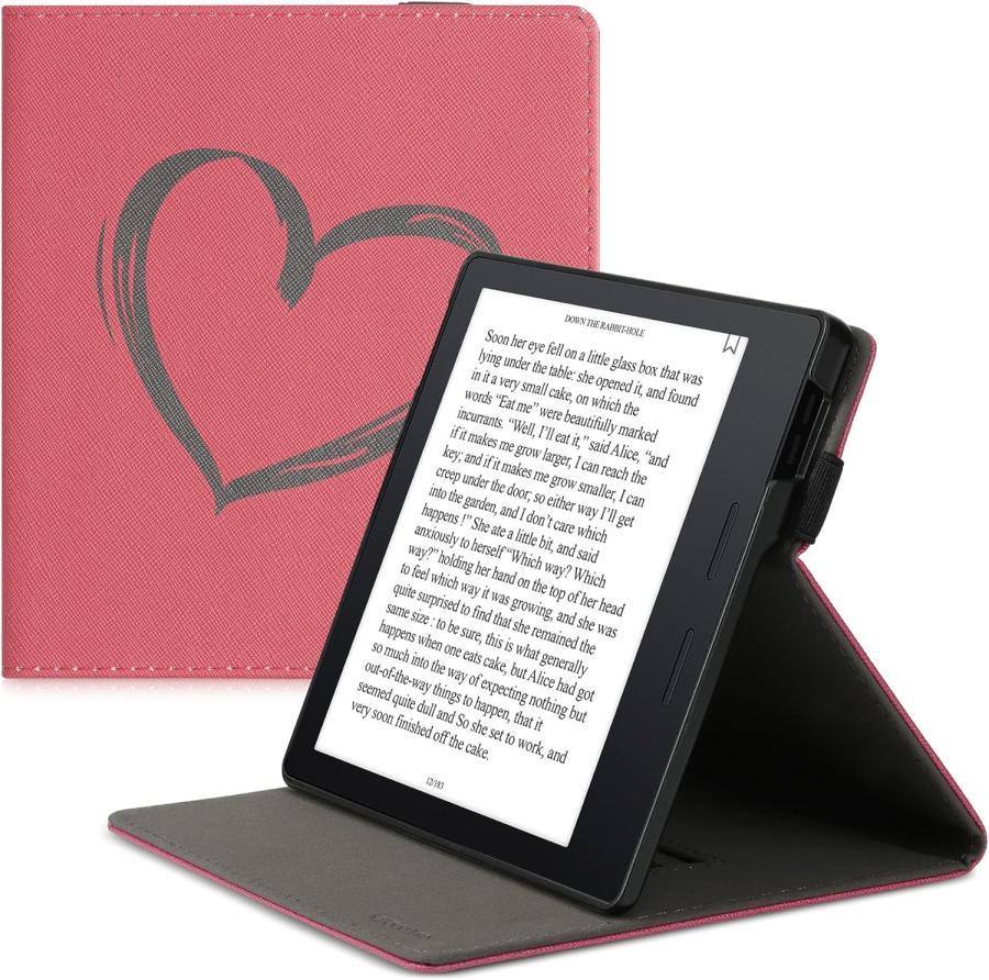 KW Mobile - Brushed Heart - KW4941808 - pouzdro pro Amazon Kindle Oasis 2/3 - červené