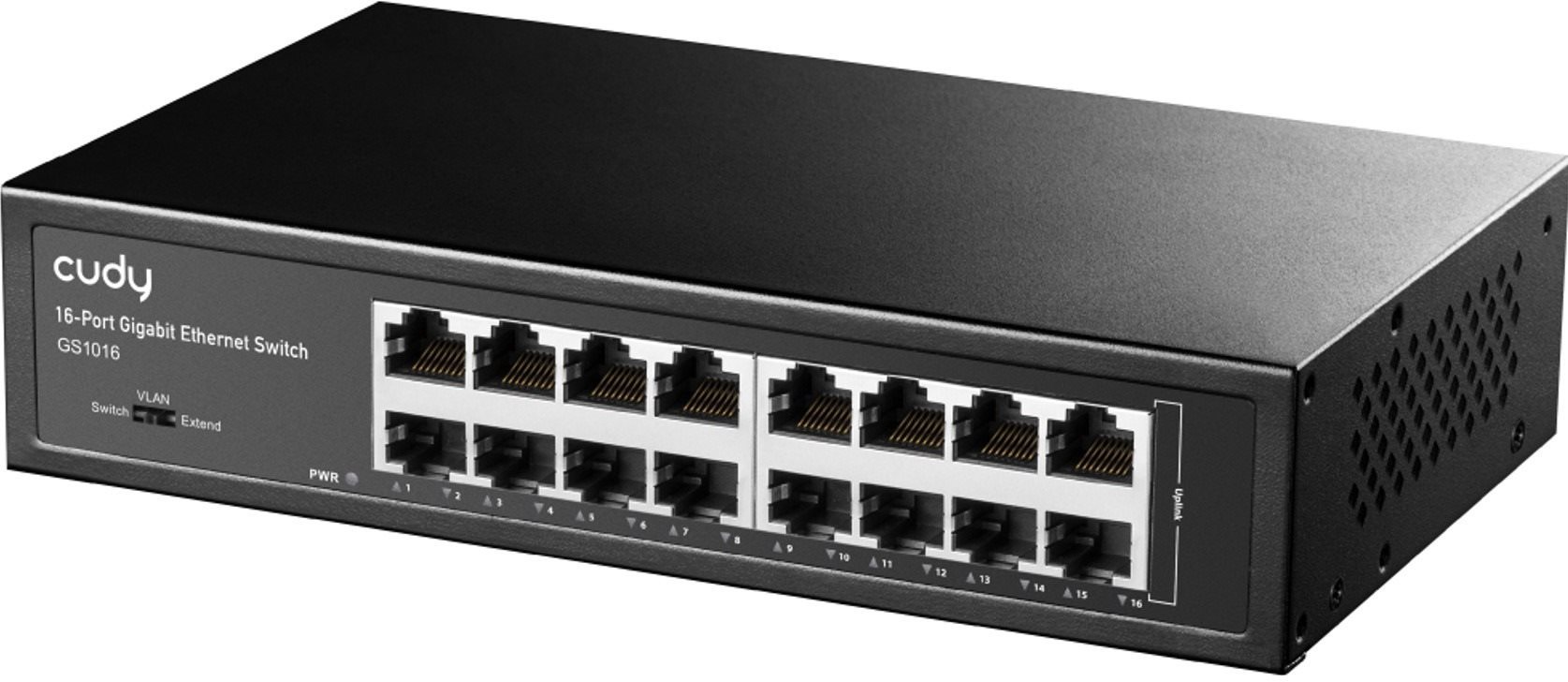 CUDY 16-Port Gigabit Metal Switch s 16 porty pro rychlé síťové připojení
