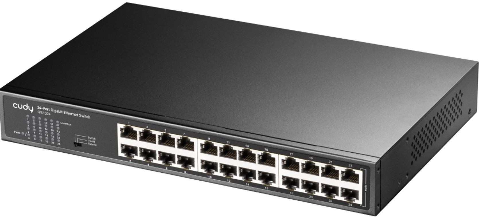 CUDY 16-Port Gigabit Metal Switch s 16 porty pro rychlé síťové připojení
